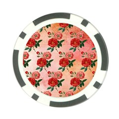 Pattern Flower Paper Poker Chip Card Guard by HermanTelo