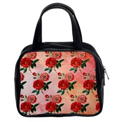 Pattern Flower Paper Classic Handbag (two Sides)