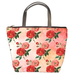 Pattern Flower Paper Bucket Bag