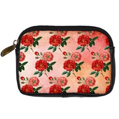 Pattern Flower Paper Digital Camera Leather Case