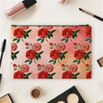 Pattern Flower Paper Cosmetic Bag (Large) Back