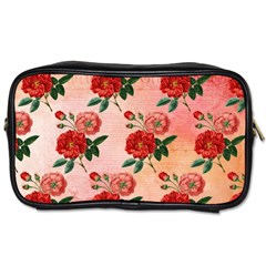 Pattern Flower Paper Toiletries Bag (two Sides)