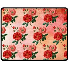 Pattern Flower Paper Fleece Blanket (medium)  by HermanTelo