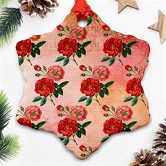 Pattern Flower Paper Ornament (snowflake)