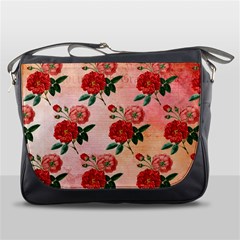 Pattern Flower Paper Messenger Bag