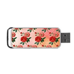 Pattern Flower Paper Portable Usb Flash (two Sides) by HermanTelo