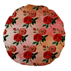 Pattern Flower Paper Large 18  Premium Round Cushions by HermanTelo