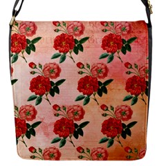 Pattern Flower Paper Flap Closure Messenger Bag (s) by HermanTelo