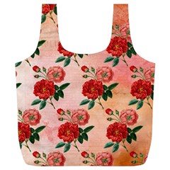 Pattern Flower Paper Full Print Recycle Bag (xl)