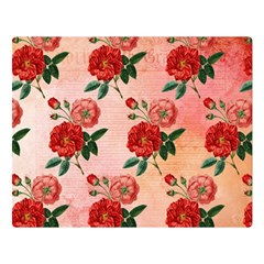 Pattern Flower Paper Double Sided Flano Blanket (large) 