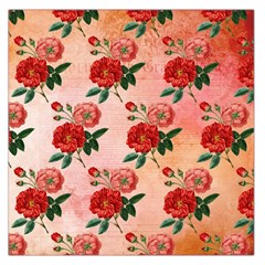 Pattern Flower Paper Large Satin Scarf (square)