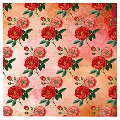 Pattern Flower Paper Wooden Puzzle Square