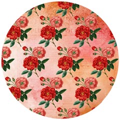 Pattern Flower Paper Wooden Puzzle Round by HermanTelo