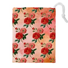 Pattern Flower Paper Drawstring Pouch (4xl) by HermanTelo