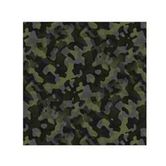 Camouflage Vert Small Satin Scarf (square) by kcreatif