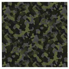 Camouflage Vert Wooden Puzzle Square by kcreatif