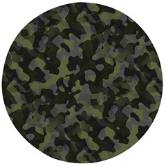 Camouflage Vert Wooden Bottle Opener (round)