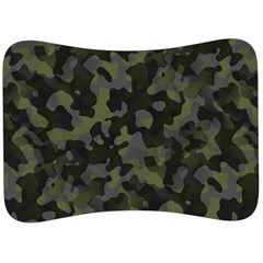 Camouflage Vert Velour Seat Head Rest Cushion by kcreatif