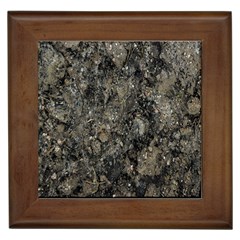 Grunge Organic Texture Print Framed Tile by dflcprintsclothing