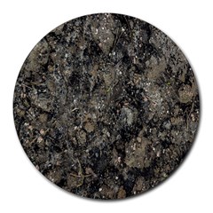 Grunge Organic Texture Print Round Mousepads by dflcprintsclothing