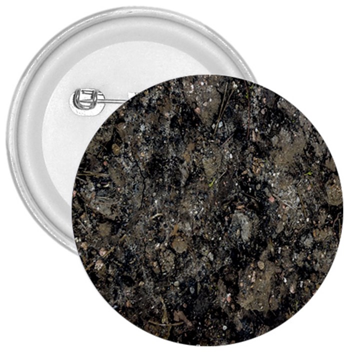 Grunge Organic Texture Print 3  Buttons