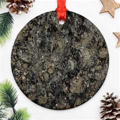 Grunge Organic Texture Print Ornament (round) by dflcprintsclothing