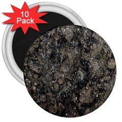 Grunge Organic Texture Print 3  Magnets (10 Pack)  by dflcprintsclothing