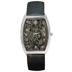 Grunge Organic Texture Print Barrel Style Metal Watch by dflcprintsclothing