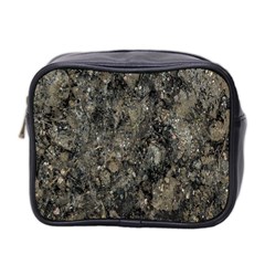 Grunge Organic Texture Print Mini Toiletries Bag (two Sides) by dflcprintsclothing