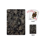 Grunge Organic Texture Print Playing Cards Single Design (Mini) Back