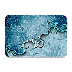 Wonderful Blue Flowers Plate Mats by FantasyWorld7