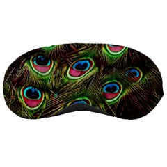 Peacock Feathers Color Plumage Sleeping Mask by Celenk