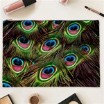 Peacock Feathers Color Plumage Cosmetic Bag (XXL) Front