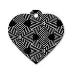 FORMES GEOMETRIQUES ETOILES/CARRES Dog Tag Heart (Two Sides) Front