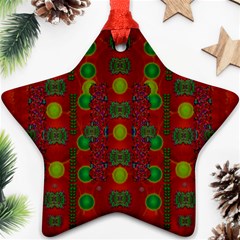 In Time For The Season Of Christmas Ornament (star) by pepitasart