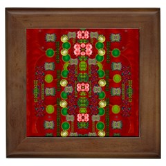 In Time For The Season Of Christmas An Jule Framed Tile