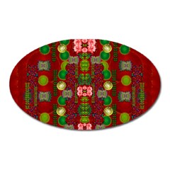 In Time For The Season Of Christmas An Jule Oval Magnet