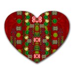 In Time For The Season Of Christmas An Jule Heart Mousepads Front