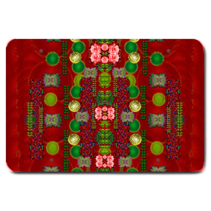 In Time For The Season Of Christmas An Jule Large Doormat 