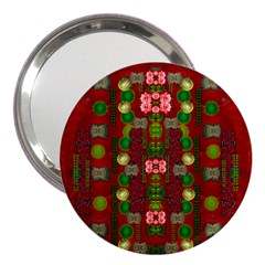 In Time For The Season Of Christmas An Jule 3  Handbag Mirrors