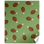 Turkey Leg Pattern - Thanksgiving Canvas 11  x 14  10.95 x13.48  Canvas - 1