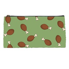 Turkey Leg Pattern - Thanksgiving Pencil Cases by Valentinaart