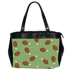 Turkey Leg Pattern - Thanksgiving Oversize Office Handbag (2 Sides)