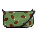 Turkey Leg Pattern - Thanksgiving Shoulder Clutch Bag Front