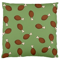 Turkey Leg Pattern - Thanksgiving Standard Flano Cushion Case (two Sides) by Valentinaart