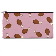 Turkey Leg Pattern - Thanksgiving Pencil Cases by Valentinaart