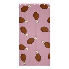 Turkey Leg Pattern - Thanksgiving Shower Curtain 36  X 72  (stall) 