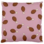 Turkey Leg Pattern - Thanksgiving Large Cushion Case (One Side) Front