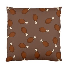 Turkey Leg Pattern - Thanksgiving Standard Cushion Case (one Side) by Valentinaart