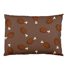 Turkey Leg Pattern - Thanksgiving Pillow Case (two Sides) by Valentinaart